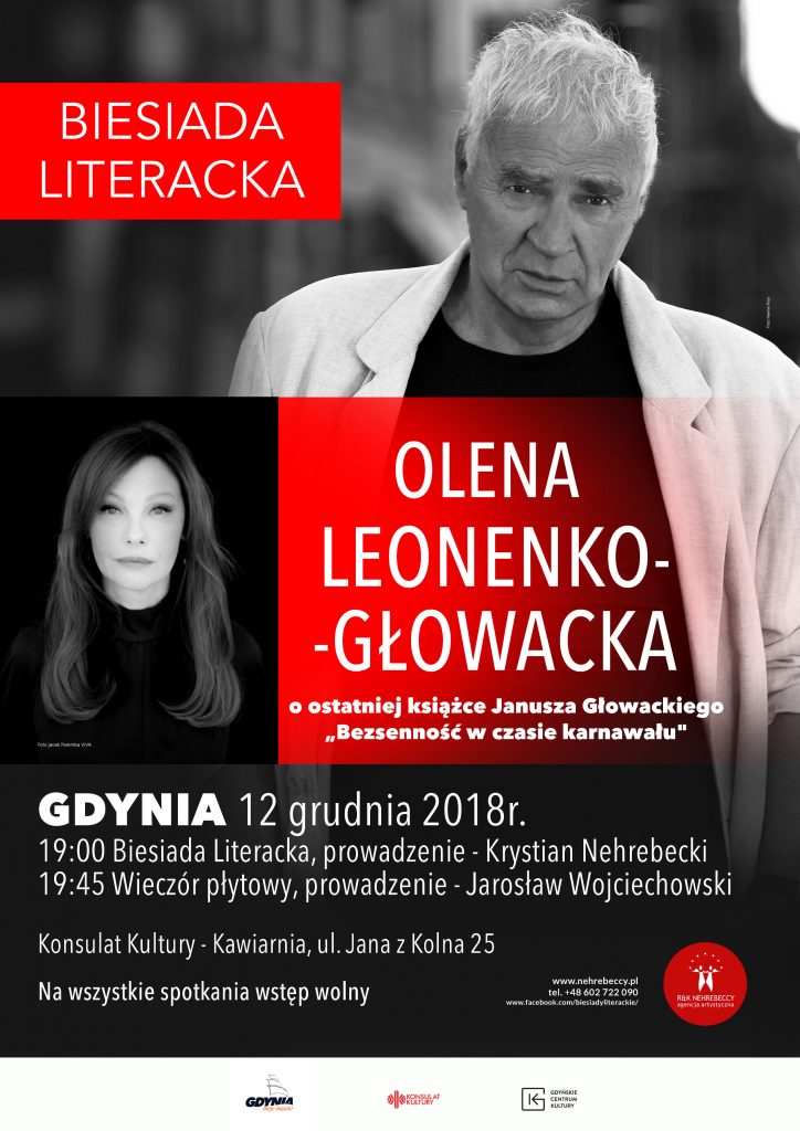Biesiada Literacka / Olena Leonenko – Głowacka / O ostatniej książce Janusza Głowackiego „Bezsenność w czasie karnawału”