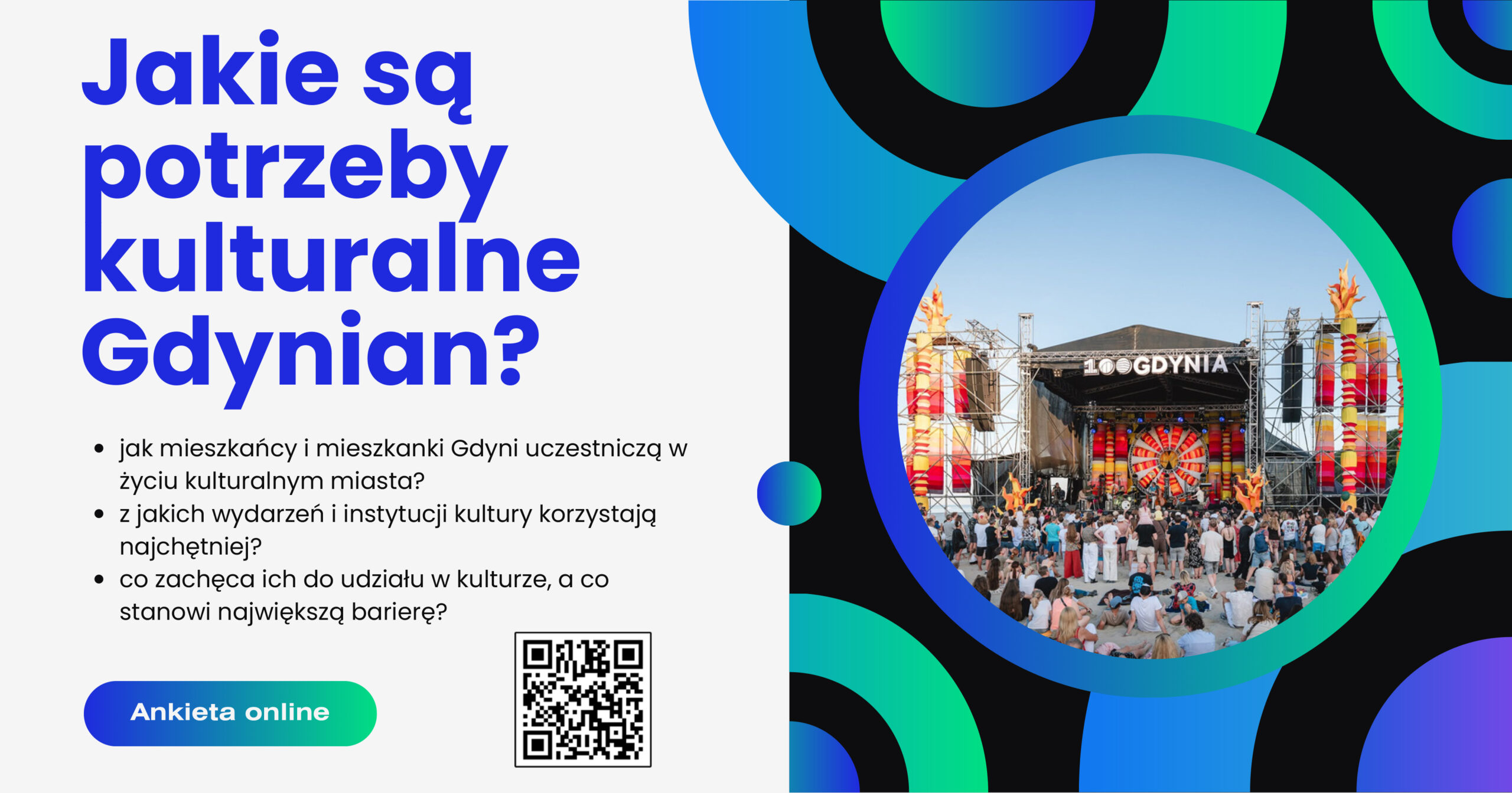 Jakie są potrzeby kulturalne Gdynian? Zapraszamy do udziału w ankiecie online!